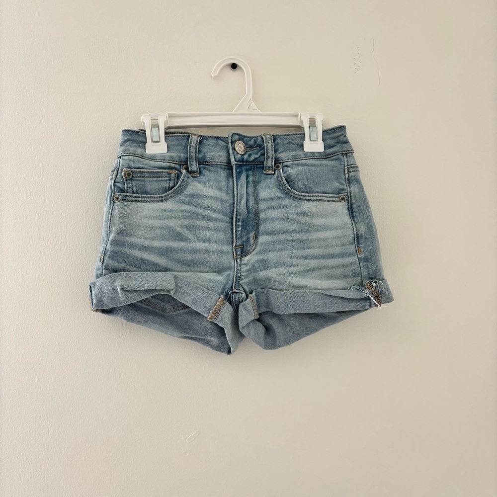 American eagle denim mini shorts